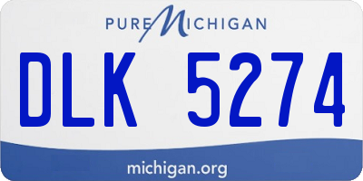 MI license plate DLK5274