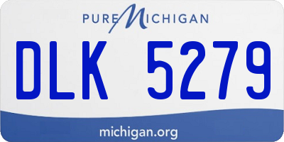 MI license plate DLK5279