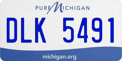 MI license plate DLK5491