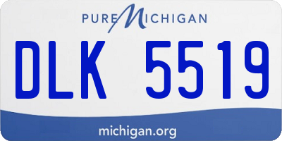 MI license plate DLK5519
