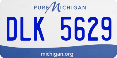 MI license plate DLK5629