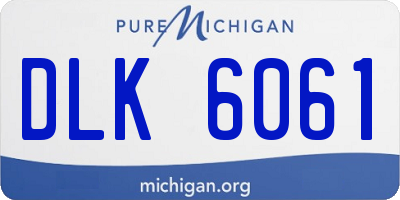 MI license plate DLK6061