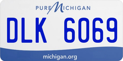 MI license plate DLK6069