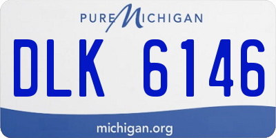 MI license plate DLK6146