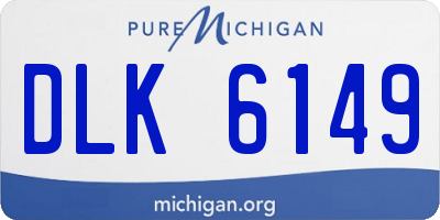 MI license plate DLK6149