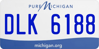 MI license plate DLK6188