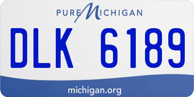 MI license plate DLK6189