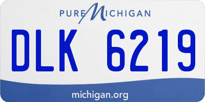 MI license plate DLK6219