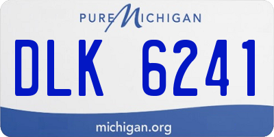 MI license plate DLK6241
