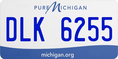 MI license plate DLK6255