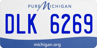 MI license plate DLK6269