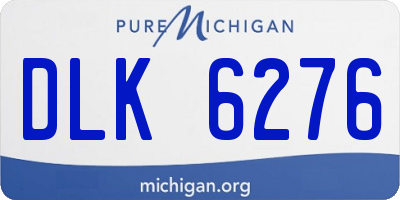 MI license plate DLK6276