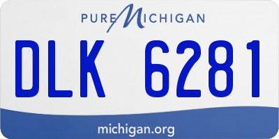 MI license plate DLK6281