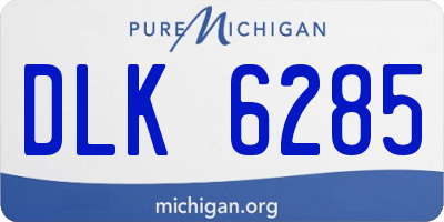MI license plate DLK6285