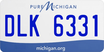 MI license plate DLK6331