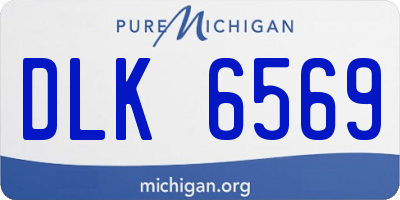 MI license plate DLK6569