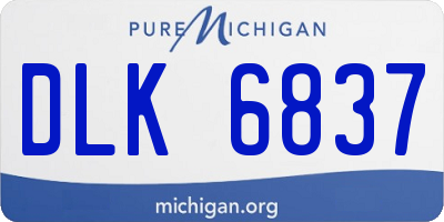 MI license plate DLK6837