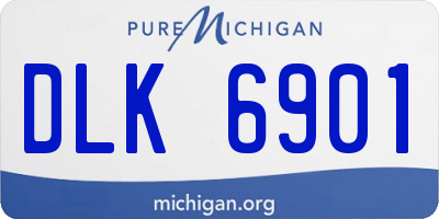 MI license plate DLK6901