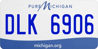 MI license plate DLK6906