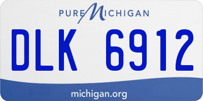 MI license plate DLK6912