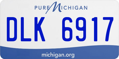 MI license plate DLK6917