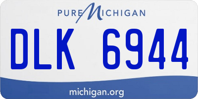 MI license plate DLK6944