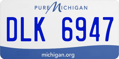 MI license plate DLK6947