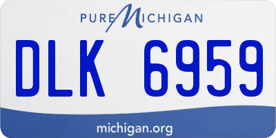 MI license plate DLK6959