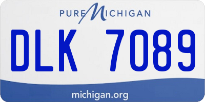 MI license plate DLK7089