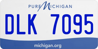 MI license plate DLK7095