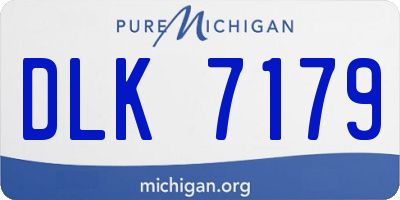 MI license plate DLK7179