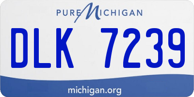 MI license plate DLK7239