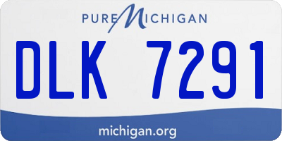 MI license plate DLK7291