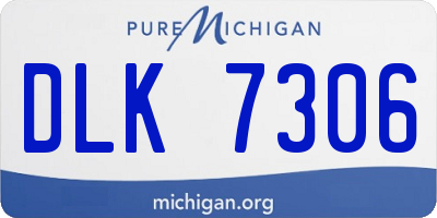 MI license plate DLK7306