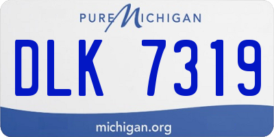 MI license plate DLK7319