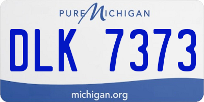 MI license plate DLK7373