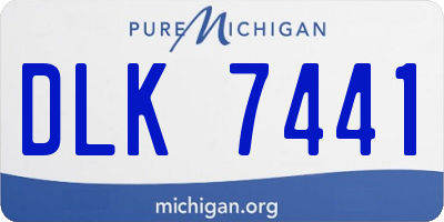 MI license plate DLK7441