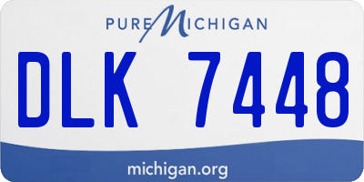 MI license plate DLK7448