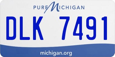 MI license plate DLK7491