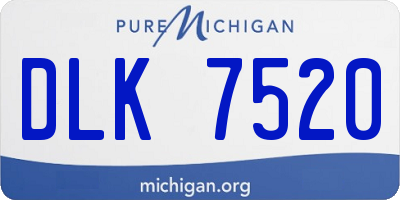 MI license plate DLK7520