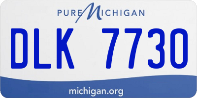 MI license plate DLK7730