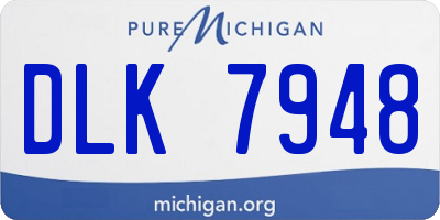 MI license plate DLK7948