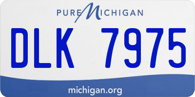 MI license plate DLK7975