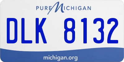 MI license plate DLK8132