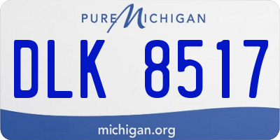 MI license plate DLK8517