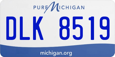 MI license plate DLK8519