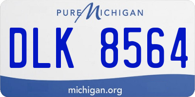 MI license plate DLK8564