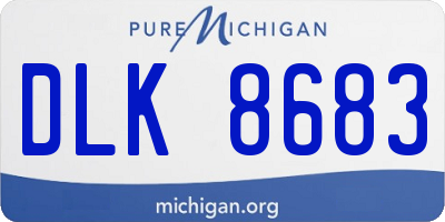 MI license plate DLK8683