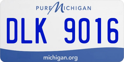 MI license plate DLK9016