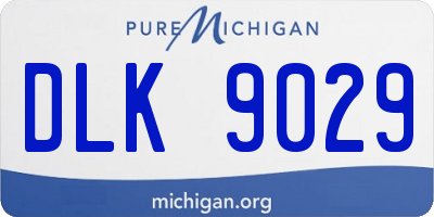 MI license plate DLK9029